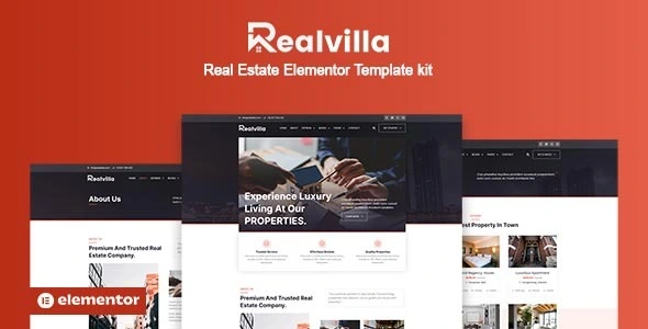 Realvilla - Real Estate Elementor Pro Template Kit