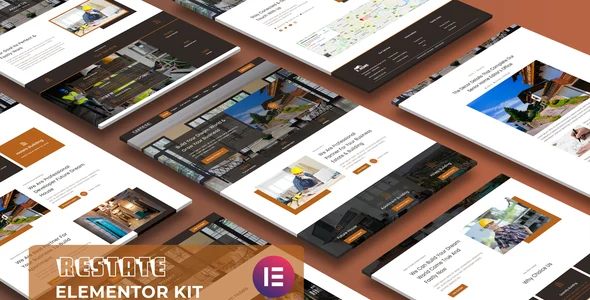 Restate - Construction Builder Elementor Template Kit