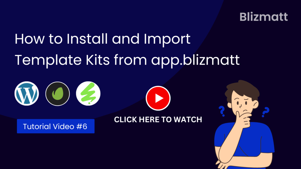 How to Install and Import Template Kits from app.blizmatt