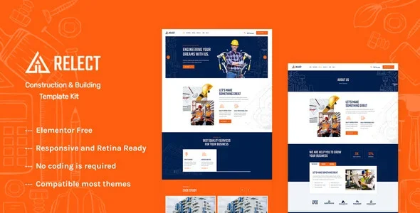 Relect - Construction & Building Elementor Template Kit