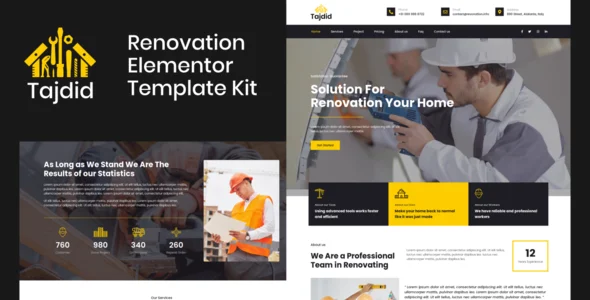 Tajdid - Renovation Elementor Template Kit