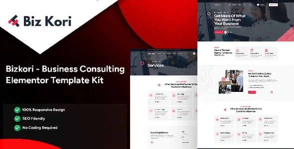 Bizkori - Business Consulting Elementor Pro Template Kit