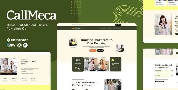 CallMeca - Home Visit Medical Service Elementor Template Kit